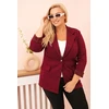 Moteriškas Plus Size švarkas, plum spalvos