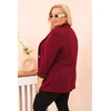 Moteriškas Plus Size švarkas, plum spalvos
