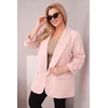 Moteriškas Plus Size švarkas, pudrinės rožinės spalvos