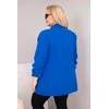 Moteriškas Plus Size švarkas, rugiagėlių mėlynos spalvos