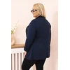 Moteriškas Plus Size švarkas, tamsiai mėlynas