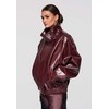 Moteriškas švarkas oversize bordo spalvos LARICA