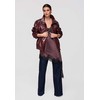 Moteriškas švarkas oversize bordo spalvos LARICA