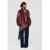 Moteriškas švarkas oversize bordo spalvos LARICA