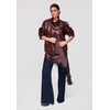 Moteriškas švarkas oversize bordo spalvos LARICA