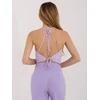 Moteriškas šviesiai violetinis topas