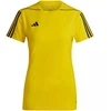 Moteriški adidas Tiro 23 Lygos marškinėliai geltoni HR4614