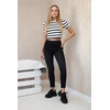 Moteriški juodi klasikiniai džinsai Classic jeans juodas
