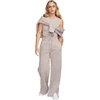 Moteriški marškinėliai Nike Sportswear Chill Knit, smėlio spalvos, FB8279 019