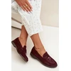 Moteriški mokasinai bordo spalvos