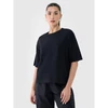 Moteriški paprasto kirpimo marškinėliai "waffle knit" 4F 4FRSS25TTSHF2651-20S
