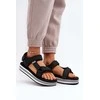 Moteriški platforminiai sandalai juodi Lee Cooper