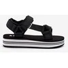 Moteriški platforminiai sandalai juodi Lee Cooper