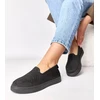 Moteriški slip-on sportbačiai su akutėmis juodi Gabrielle