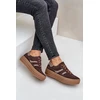 Moteriški sportbačiai su platforma, rudos spalvos