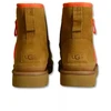 Moteriški UGG Classic Mini Zipper Tape Logo Kaštoniniai Sniego Batai - 1144034-CHE