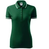 Moteriški urban polo marškiniai (tamsiai žali)