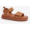 Moteriški zomšiniai platforminiai sandalai Big Star NN274705 Brown