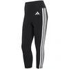 Moteriškos „adidas“ 3/4 ilgio „Optime Essentials“ sportinės tamprės su 3 juostelėmis, juodos spalvos, KE6062
