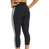 Moteriškos „adidas“ 3/4 ilgio „Optime Essentials“ sportinės tamprės su 3 juostelėmis, juodos spalvos, KE6062