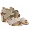 Moteriškos auksinės Jezzi RMR1954-27 basutės su dirželiais