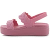 Moteriškos basutės ant platformos Crocs Brooklyn Woven, rožinės