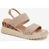 Moteriškos basutės iš zomšos ir natūralios odos, 7 cm kulnas Buskin