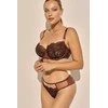 Moteriškos braziliško kirpimo kelnaitės Kinga Praline B-1136/2, rudos