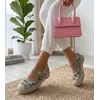 Moteriškos espadrilės Lucille su siuvinėtomis gėlėmis, žalios