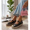 Moteriškos espadrilės Lucille su siuvinėtomis gėlėmis