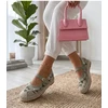 Moteriškos espadrilės su siuvinėtomis gėlėmis