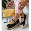 Moteriškos juodos espadrilės ant platformos Paulette