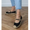 Moteriškos juodos espadrilės su sagtimi Pilata
