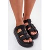 Moteriškos juodos platforminės basutės su lipdukais Step in Style