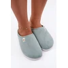 Moteriškos naminės šlepetės, mėtų spalvos
