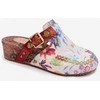 Moteriškos odinės šlepetės su koturnu Maciejka K7409-15, multicolor