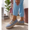 Moteriškos platforminės espadrilės Marcelle, mėlynos