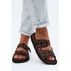 Moteriškos platforminės šlepetės su sagtimis D.Franklin Leopard