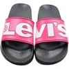 Moteriškos šlepetės baseinui Levi's June L, rožinės ir juodos
