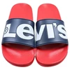 Moteriškos šlepetės baseinui Levi's June L, tamsiai mėlynos ir raudonos