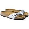 Moteriškos šlepetės Birkenstock Madrid Birko-Flor, sidabro spalvos