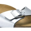 Moteriškos šlepetės Birkenstock Madrid Birko-Flor, sidabro spalvos