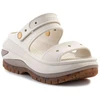 Moteriškos šlepetės Crocs Classic Mega Crush, pilkai rudos