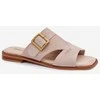 Moteriškos šlepetės iš zomšos smėlio spalvos Big Star