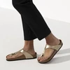 Moteriškos šlepetės per pirštą Birkenstock Gizeh, aukso