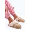 Moteriškos šlepetės su dirbtiniu kailiu Light Smėlio spalvos Pinky BSB27300