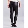 Moteriškos vaškuotos juodos plus size kelnės