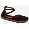 Moteriškos zomšinės barefoot balerinos Zazoo 320, juodos