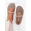 Moteriškos zomšinės barefoot balerinos Zazoo 021 Cappuccino