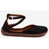 Moteriškos zomšinės barefoot balerinos Zazoo 320, juodos